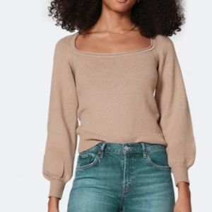 Women's Tan Crew Neck Sweater